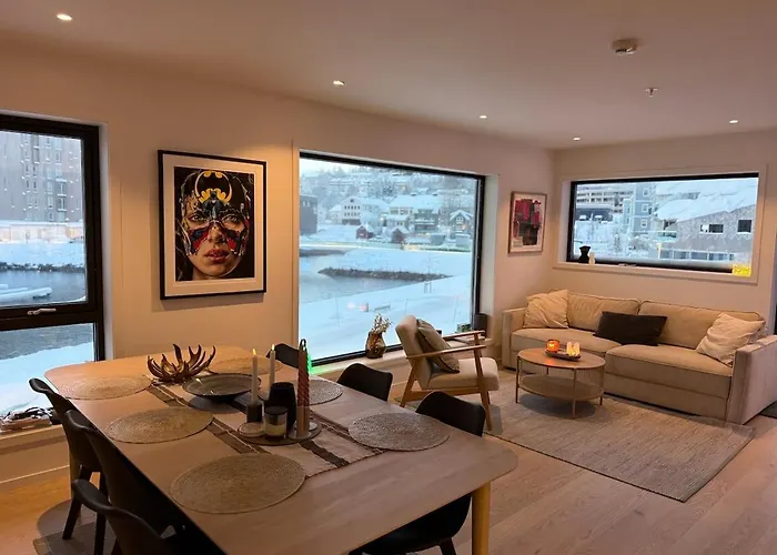 Luxury Panorama By The Sea With Northern Lights View Appartement Tromsø